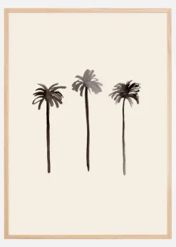 Palm Trees Ink Plakat (21x29.7 cm (A4))