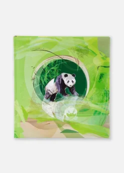 Panda Fotoalbum Grøn - 30x31 cm (60 Hvide sider / 30 blade)