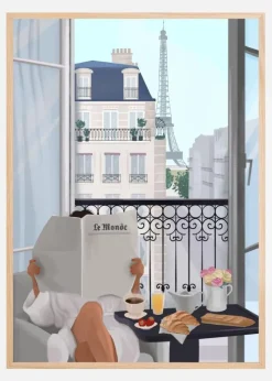 Paris Balcony Plakat (21x29.7 cm (A4))