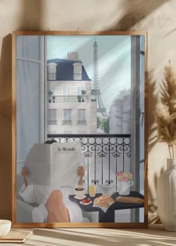 Paris Balcony Plakat (21x29.7 cm (A4))