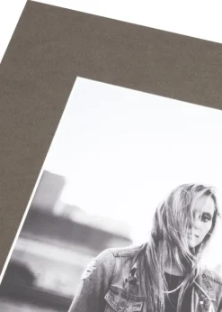 Passepartout Brun (Hvid kerne) - Bestilt efter mål