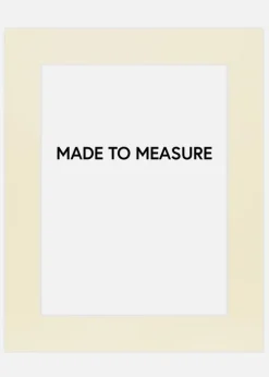 Passepartout Creme 3 mm (Hvid kerne) - Bestilt efter mål