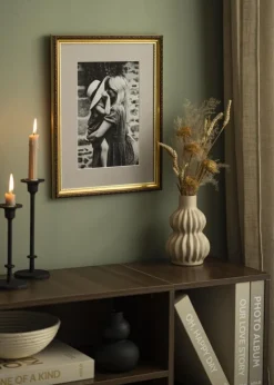 Passepartout Grå (Hvid kerne) - Bestilt efter mål