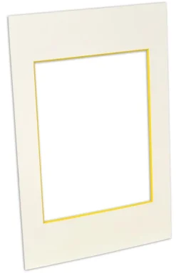 Passepartout Hvid (Gul kerne) - Bestilt efter mål