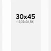 Passepartout Hvid Standard (Hvid kerne) 30x45 cm (19,32x34,56)