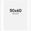 Passepartout Hvid Standard (Hvid kerne) 50x60 cm (40x50)