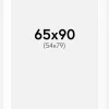 Passepartout Hvid Standard (Hvid kerne) 65x90 cm (54x79)