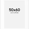 Passepartout Hvid Standard (Hvid kerne) 50x60 cm (37,1x49,8)