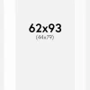 Passepartout Hvid Standard (Hvid kerne) 62x93 cm (44x79)