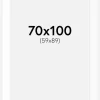 Passepartout Hvid Standard (Hvid kerne) 70x100 cm (59x89)