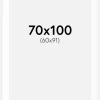 Passepartout Hvid Standard (Hvid kerne) 70x100 cm (60x91)