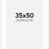 Passepartout Hvid Standard (Hvid kerne) 35x50 cm (26,94x42,18)