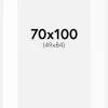 Passepartout Hvid Standard (Hvid kerne) 70x100 cm (49x84)