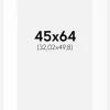 Passepartout Hvid Standard (Hvid kerne) 45x64 cm (32,02x49,8)