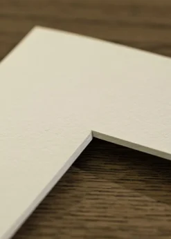 Passepartout Hvid Standard (Hvid kerne) 10x15 cm (4,5x6,5)