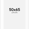 Passepartout Hvid Standard (Hvid kerne) 50x65 cm (39x54)