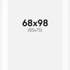 Passepartout Hvid Standard (Hvid kerne) 68x98 cm (55x75)