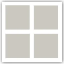 Passepartout Hvid 70x70 cm - Collage 4 Billeder (29x29 cm) (70x70 cm)