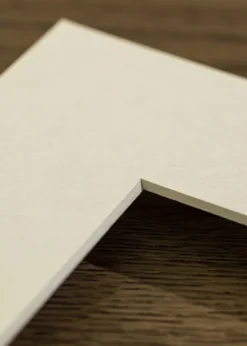 Passepartout Kridhvid (Hvid kerne) - Bestilt efter mål