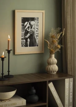 Passepartout Perlegrå (Hvid kerne) - Bestilt efter mål