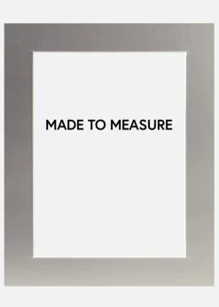 Passepartout Sølv (Hvid kerne) - Bestilt efter mål