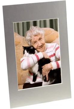 Passepartout Sølv (Hvid kerne) - Bestilt efter mål