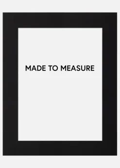 Passepartout Sort (Hvid kerne) - Bestilt efter mål