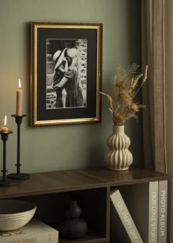 Passepartout Sort Standard (Hvid kerne) 55x70 cm (45x59)