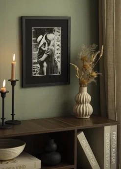 Passepartout Sort Standard (Hvid kerne) 55x70 cm (42x60)