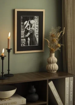 Passepartout Sort Standard (Hvid kerne) 50x100 cm (39x89)