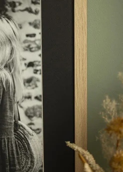 Passepartout Sort Standard (Hvid Kerne) 24x30 cm (16,78x21,86)