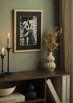 Passepartout Sort Standard (Hvid Kerne) 30x50 cm (19x39)