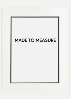 Passepartout To lag- Hvid/Sort - Bestilt efter mål