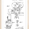 Patent Print - Cinematic Camera - White Plakat (21x29.7 cm (A4))
