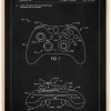 Patent Print - Game Controller III - Black Plakat (21x29.7 cm (A4))