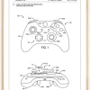 Patent Print - Game Controller III - White Plakat (21x29.7 cm (A4))