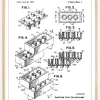 Patent Print - Lego Block I - White Plakat (21x29.7 cm (A4))