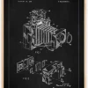 Patent Print - Photographic Camera - Black Plakat (21x29.7 cm (A4))