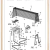 Patent Print - Soccer Goal - White Plakat (21x29.7 cm (A4))