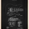 Patent Print - Tremolo Device - Black Plakat (21x29.7 cm (A4))