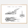 Patenttegning - Batman - Batmobile 1996 II Plakat (21x29.7 cm (A4))