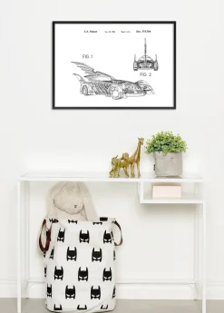 Patenttegning - Batman - Batmobile 1996 I Plakat (21x29.7 cm (A4))