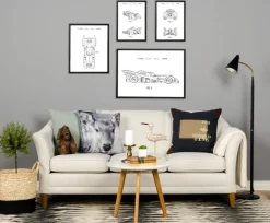 Patenttegning - Batman - Batmobile 1990 II Plakat (21x29.7 cm (A4))