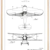 Patenttegning - Fly - Hvid Plakat (21x29.7 cm (A4))