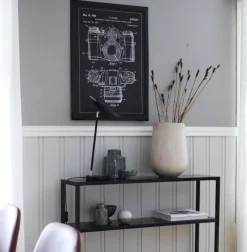 Patenttegning - Kamera I - Sort Plakat (21x29.7 cm (A4))