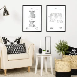 Patenttegning - Korset I Plakat (21x29.7 cm (A4))