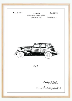 Patenttegning - La Salle III Plakat (21x29.7 cm (A4))