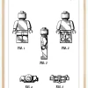 Patenttegning - Lego I Plakat (21x29.7 cm (A4))