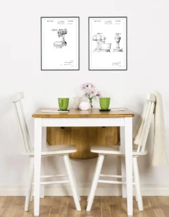 Patenttegning - Mixer II Plakat (21x29.7 cm (A4))