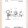 Patenttegning - Planetarium - Hvid Plakat (21x29.7 cm (A4))
